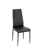 Kárpitozott ebédlő szék fekete BC 258-BLACK