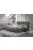BeComfort szürke szövet kétszemélyes ágykeret ágyráccsal 180 x 200 cm AK-02-G