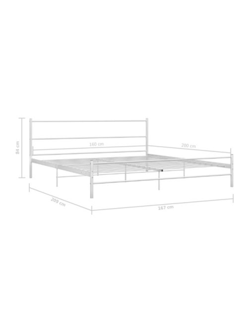 BeComfort AK2-160 fehér kétszemélyes ágykeret 160x200 cm