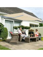 Falra szerelhető kihajtható árnyékoló, AR01 bézs 295x200 cm