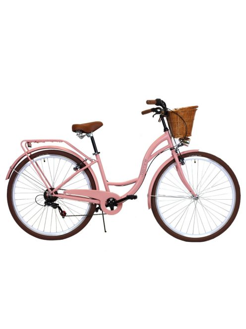 Női városi kerékpár Shimano váltóval Jasmine 28" pink B204-pink