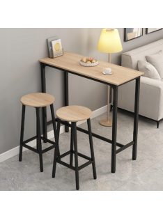   Bárszett 3 részes 1 asztal 2 db bárszékkel barna BD01-BROWN-2