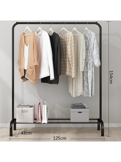 Ruhaállvány cipőtartóval 152 x 43 x 125 cm CR001-125