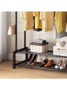 Ruhaállvány cipőtartóval kerekekkel 155 x 34 x 150 cm CR002-150