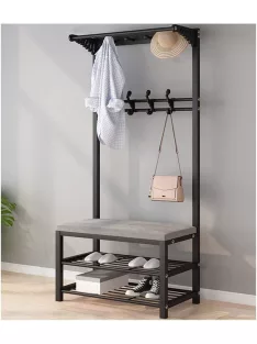   Cipőtartó kényelmes üléssel és akasztóval CR003-80 170 x 33 x 80 cm