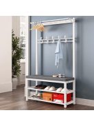 Cipőtartó kényelmes üléssel és akasztóval CR004-100 170 x 33 x 100 cm