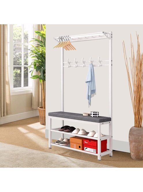 Cipőtartó kényelmes üléssel és akasztóval CR004-60 170 x 33 x 60 cm