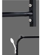 Ruhaállvány cipőtartóval kerekekkel 155 x 34 x 150 cm CR005-150