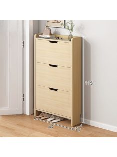 BeComfort cipősszekrény 47x17x115 cm bézs CS012-1