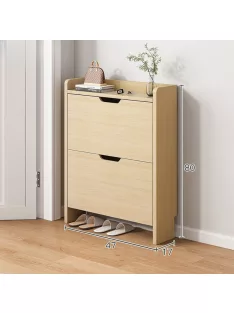 BeComfort cipősszekrény 47x17x80 cm bézs CS012-2