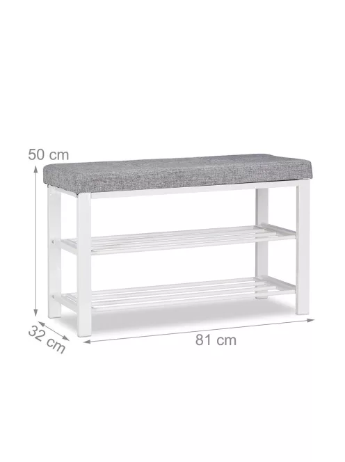 Cipősszekrény 80 x 33 x 50 cm fehér CS06-80
