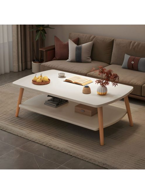 Dohányzóasztal 100x48x42 cm fehér FUR-1315-2