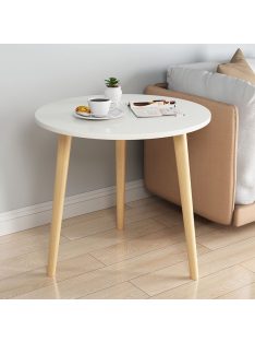 Dohányzóasztal kerek 40x51cm fehér FUR-1317-1