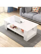 Dohányzóasztal 80x40x42cm fehér FUR-1319-1