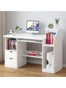 Polcos íróasztal 117x40x92cm fehér FUR-1604-White