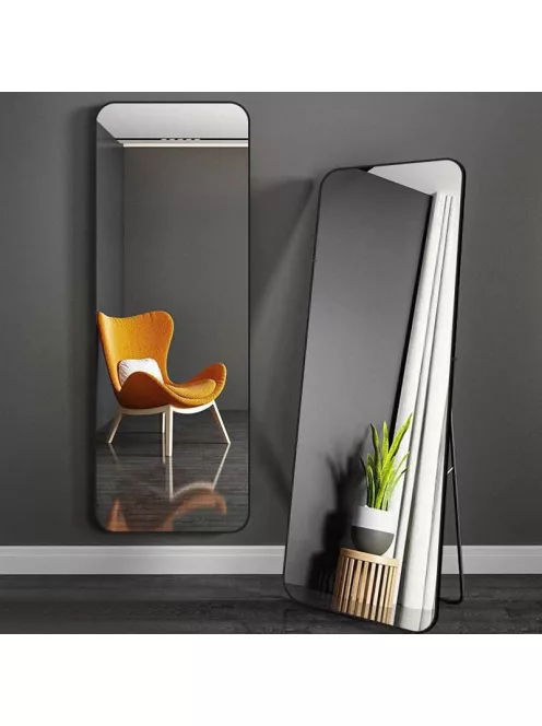 Álló tükör 150 x 40 cm fekete BC FUR-1625-Black