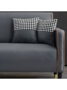 BeComfort kényelmes skandináv stílusú textilbőr szürke fotel 75x62x75cm FUR-1656-1