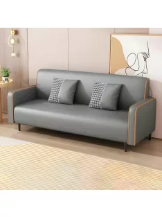   BeComfort 3 személyes kényelmes skandináv stílusú textilbőr szürke kanapé 180x63x78cm FUR-1656-2