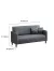   BeComfort 3 személyes kényelmes skandináv stílusú textilbőr szürke kanapé 180x63x78cm FUR-1656-2
