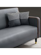 BeComfort 3 személyes kényelmes skandináv stílusú textilbőr szürke kanapé 180x63x78cm FUR-1656-2