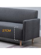 BeComfort kényelmes skandináv stílusú szövet szürke fotel 70x61x71cm FUR-1657-1
