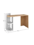 Polcos íróasztal 120x52x87,5cm fehér FUR1231-1