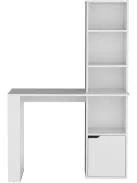 Polcos íróasztal tárolóval 98,5x45x148cm fehér FUR1234-1