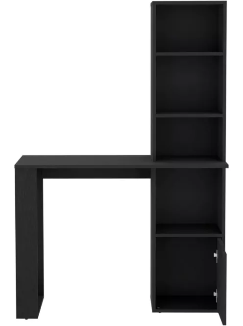 Polcos íróasztal tárolóval 98,5x45x148cm fekete FUR1234-2