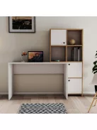 Polcos íróasztal tárolóval 156x75x146cm fehér FUR1235-1