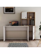 Polcos íróasztal tárolóval 156x75x146cm fehér FUR1235-1