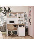 Polcos íróasztal tárolóval 110x50x151cm fehér FUR1236-1