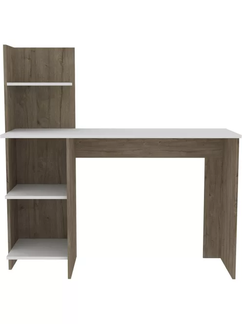 Polcos íróasztal 120x73,5x150cm barna FUR1240-1