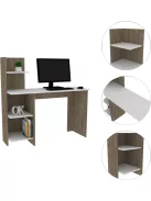 Polcos íróasztal 120x73,5x150cm barna FUR1240-1