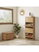 Cipősszekrény 63x24x150cm barna FUR1347-1