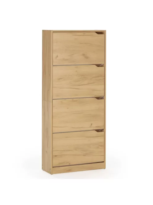 Cipősszekrény 63x24x150cm barna FUR1347-1