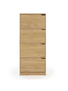 Cipősszekrény 63x24x150cm barna FUR1347-1