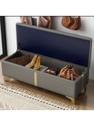 Tárolópad kényelmes üléssel 60 x 40 x 40 cm BC FUR1619-1