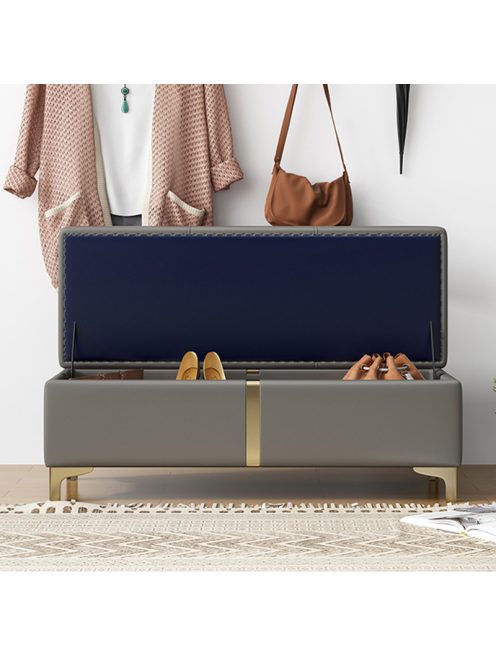 Tárolópad kényelmes üléssel 60 x 40 x 40 cm BC FUR1619-1