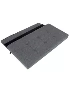 Tárolópad kényelmes üléssel 76x38x38 cm szürke BC FUR1620-1