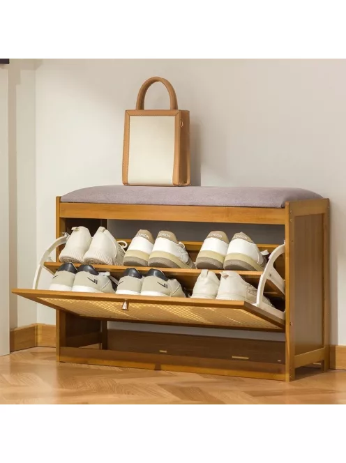 Bambusz cipőtároló 70x25x45cm BC FUR1674-2