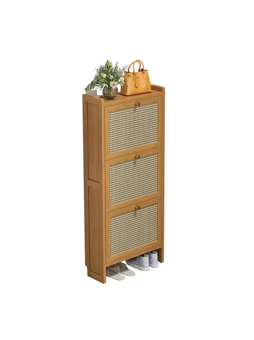 Bambusz cipősszekrény 50x17x121cm BC FUR1676-3
