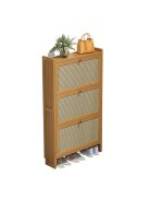 Bambusz cipősszekrény 68x17x121cm BC FUR1676-4
