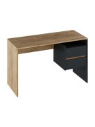 Fiókos íróasztal 125x51x75 cm barna szürke FUR1872-2