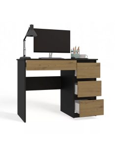 Fiókos íróasztal 98x51x76cm szürke FUR1952-1