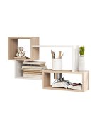 Fali polc 87x18x54cm tölgy FUR1961-1