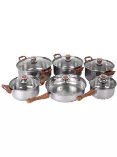 12 részes inox edénykészlet G003 