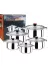 10 részes inox edénykészlet G13