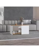 Dohányzóasztal 80x45x42 cm fehér GM-01
