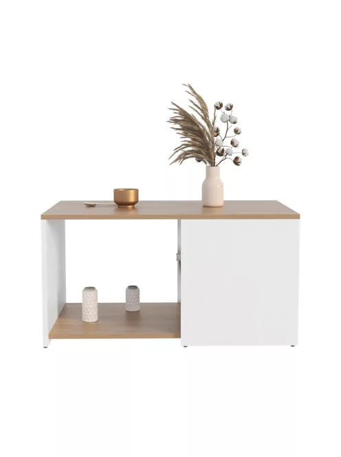 Dohányzóasztal 80x45x42 cm fehér GM-01