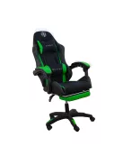 Master GM2-GN-L kényelmes főnöki gamer szék forgószék lábtartóval